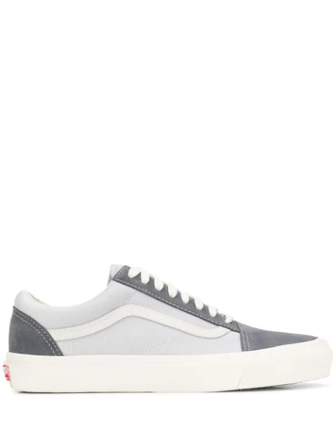 grey leather vans old skool