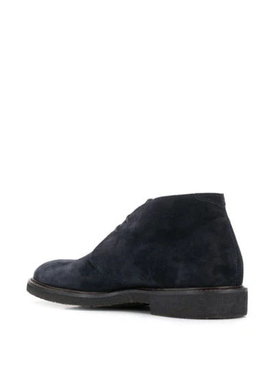 Shop Henderson Baracco Suede Lace-up Boots In Blue