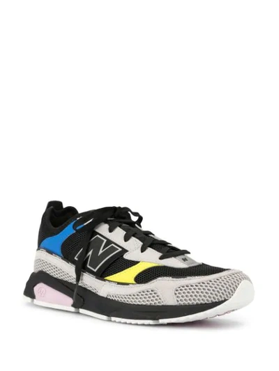 Shop New Balance Colour Blocked Low Top Sneakers In Black