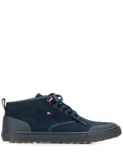 Shop Tommy Hilfiger High-top Sneakers In Blue