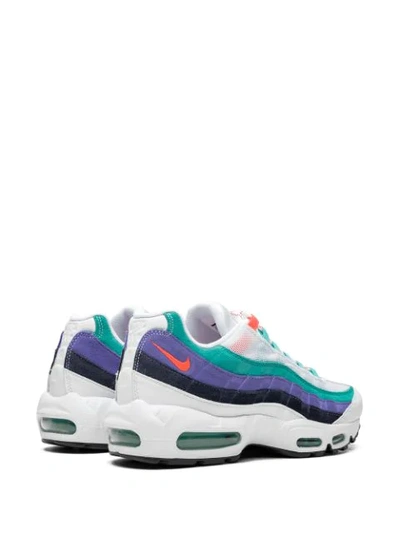 Shop Nike Air Max 95 “hyper Jade” Sneakers In White