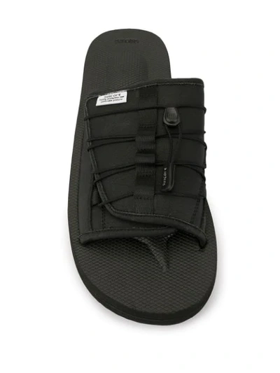 Shop Suicoke Olas An Molded Sandals In Black