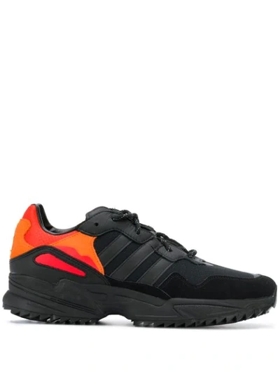 Shop Adidas Originals Yung-96 Trail Contrast Trainers In Black