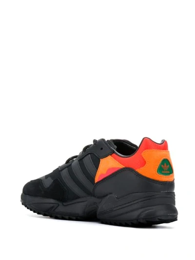 Shop Adidas Originals Yung-96 Trail Contrast Trainers In Black