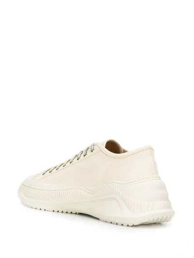 Shop Oamc Chunky Ridged Heel Sneakers In Neutrals