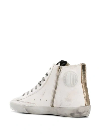 Shop Golden Goose Francy Star Embroidered Sneakers In White