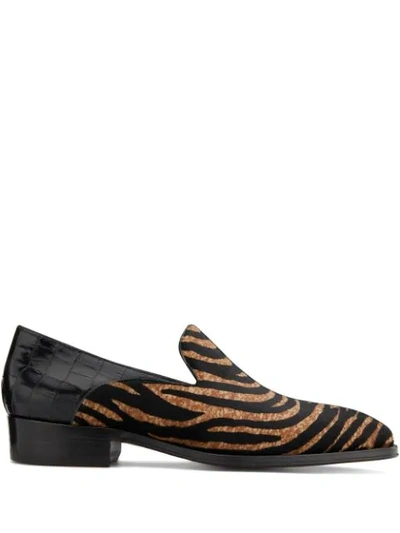 Shop Giuseppe Zanotti Benson Loafers In Black