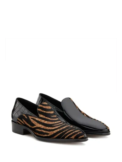 Shop Giuseppe Zanotti Benson Loafers In Black