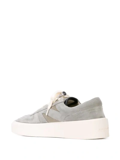 Shop Fear Of God Lace-up Panelled Sneakers In Grey