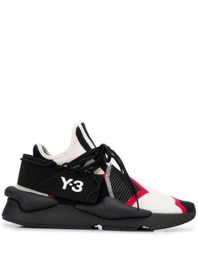 Shop Y-3 Kaiwa Knit Sneakers In Black