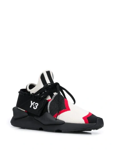 Shop Y-3 Kaiwa Knit Sneakers In Black