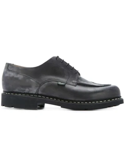 Shop Paraboot Chunky Sole Derby Shoes In Black