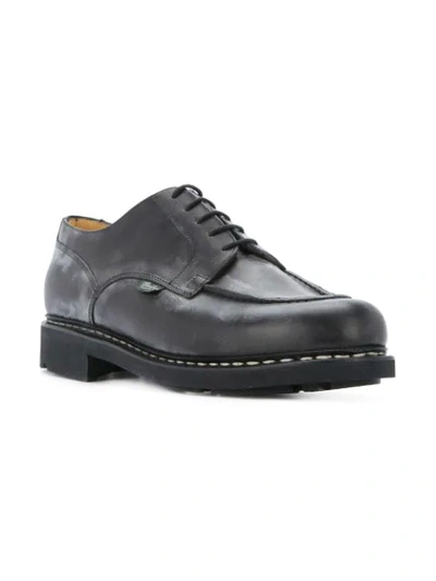 Shop Paraboot Chunky Sole Derby Shoes In Black
