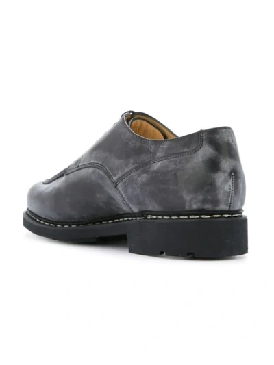 Shop Paraboot Chunky Sole Derby Shoes In Black