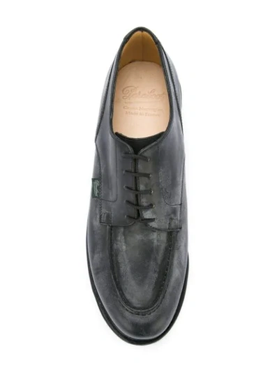 Shop Paraboot Chunky Sole Derby Shoes In Black