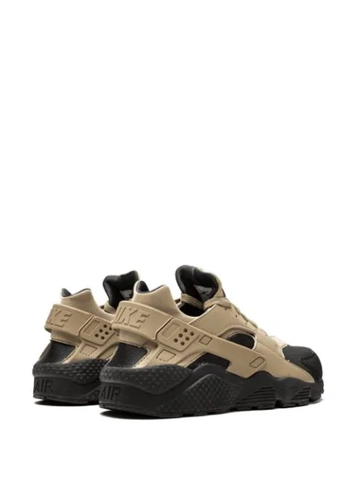 Shop Nike Air Huarache Run Sneakers In Black