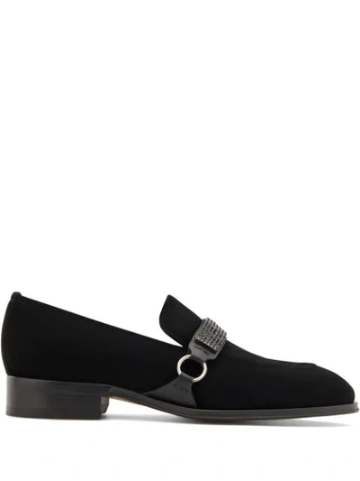 Shop Giuseppe Zanotti Slip-on Loafers In Black