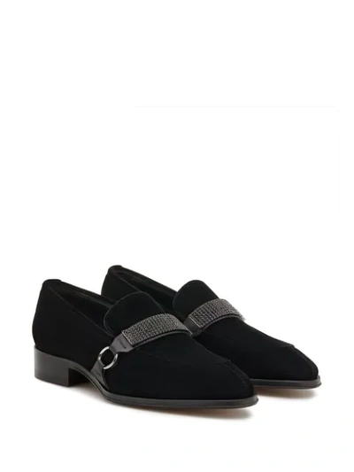 Shop Giuseppe Zanotti Slip-on Loafers In Black