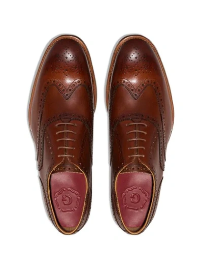 BROWN DYLAN HAND PAINTED BROGUES
