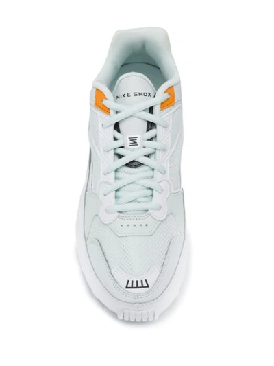 Shop Nike Shox Enigma 9000 Sneakers In Green ,white