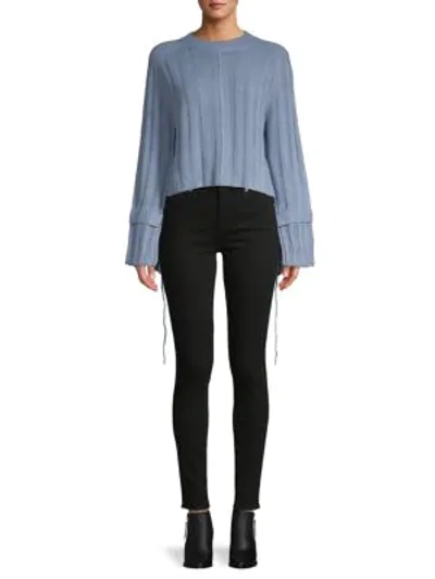 Shop Avantlook Bell-sleeve Sweater In Blue