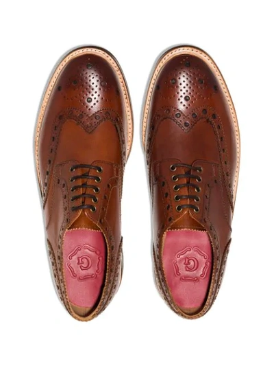 Shop Grenson Archie Brogues In Brown