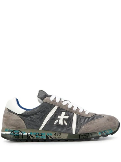 Shop Premiata Lucy Low Top Sneakers In Grey