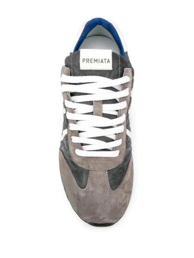 Shop Premiata Lucy Low Top Sneakers In Grey
