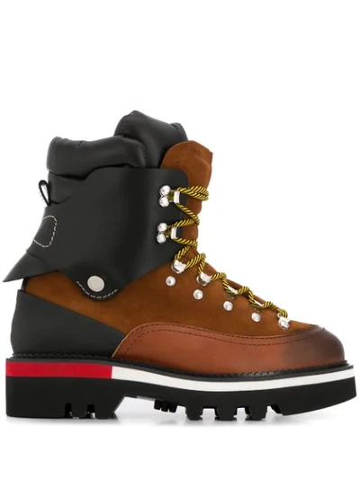 Shop Dsquared2 Hiking Ankle Boots In Brown