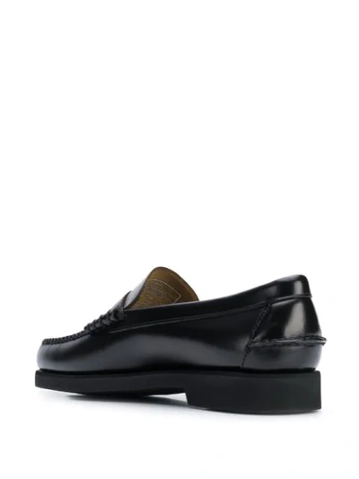 Shop Sebago Dan Polished Loafers In Black