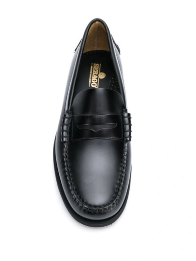 Sebago Dan Polished Loafers In Black