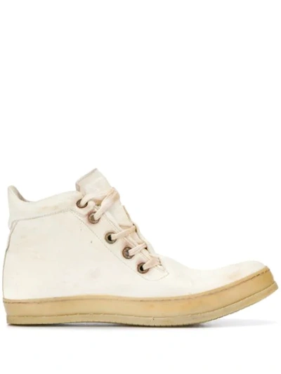 Shop A Diciannoveventitre High-top Lace-up Sneakers In Neutrals