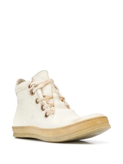 Shop A Diciannoveventitre High-top Lace-up Sneakers In Neutrals