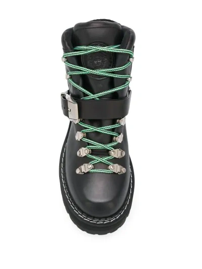 Shop Versace Medusa Head Hiking Boots In Black