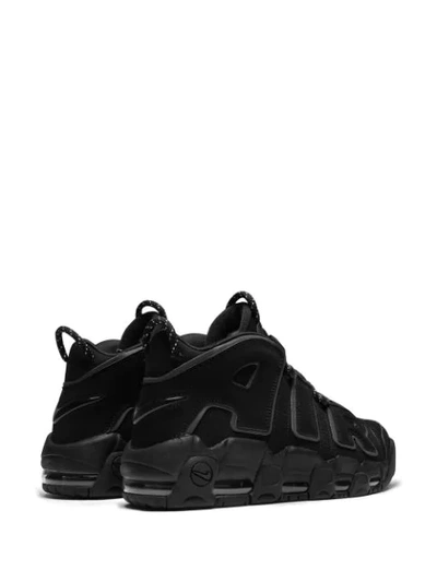 Shop Nike Air More Uptempo Sneakers In Black