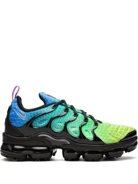 vapormax plus green and blue