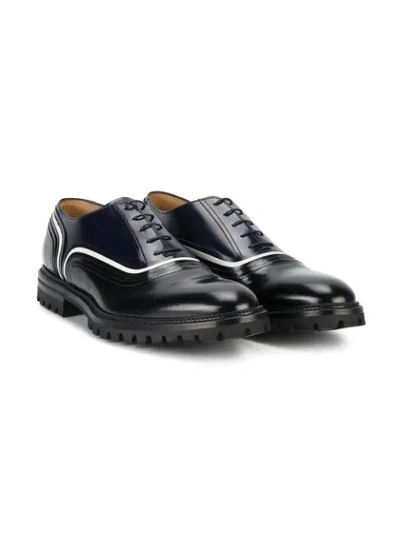 Shop Weber Hodel Feder Black Blue Chunky Sole Oxford Shoes