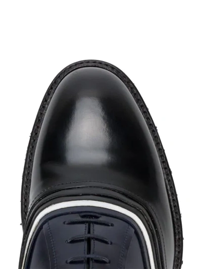 Shop Weber Hodel Feder Black Blue Chunky Sole Oxford Shoes