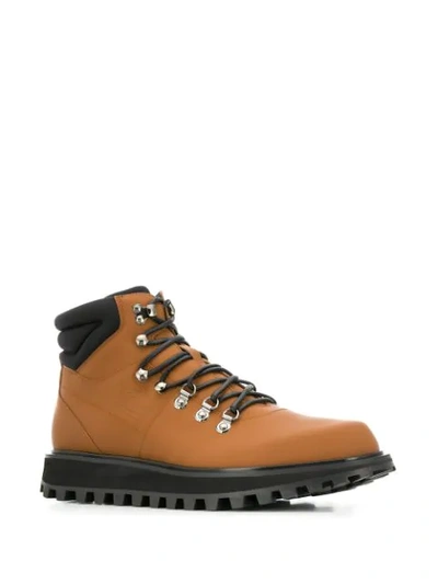 Shop Dolce & Gabbana Vulcano Trekking Boots In Brown