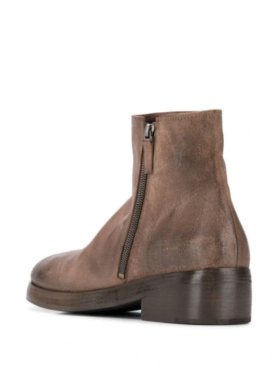 Shop Marsèll Worn Effect Boots In Neutrals