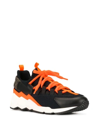 Shop Pierre Hardy Trek Comet Sneakers In Orange