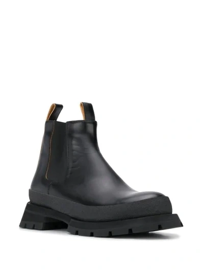 Shop Jil Sander Antick Chelsea Boots In Black