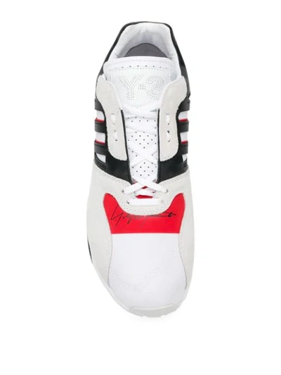 Shop Y-3 Zx Run Sneakers - White