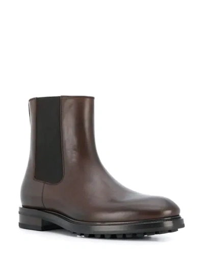 Shop Tom Ford Elasticated Ankle Boots In Brown