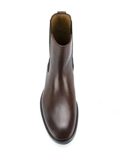 Shop Tom Ford Elasticated Ankle Boots In Brown
