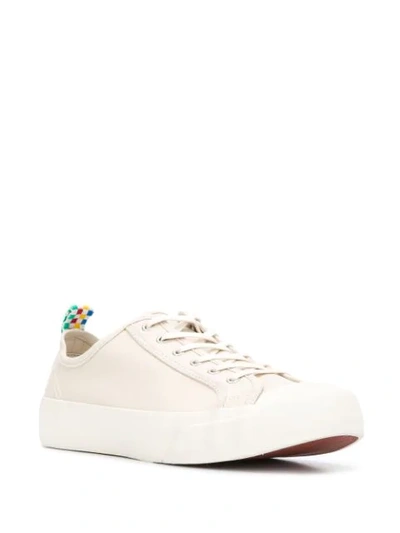 Shop Ymc You Must Create Lace-up Low-top Sneakers In Cream