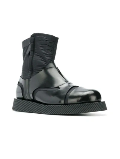 Shop Jil Sander Zipped Ankle Boots - Black