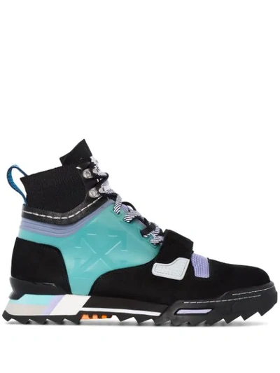Shop Off-white Hiking High-top Sneakers In Black