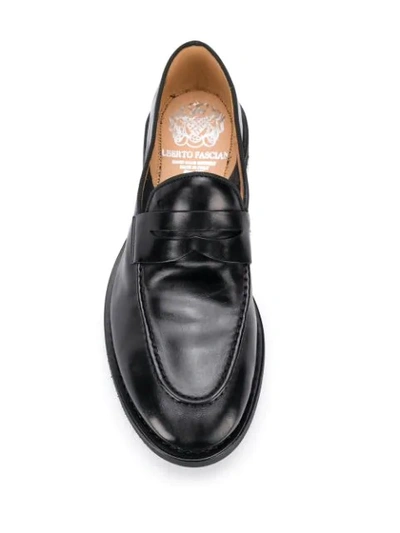 Shop Alberto Fasciani Slip-on Loafers In Black