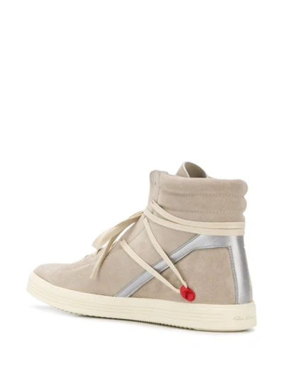 Shop Rick Owens Geotrasher High-top Sneakers In Neutrals